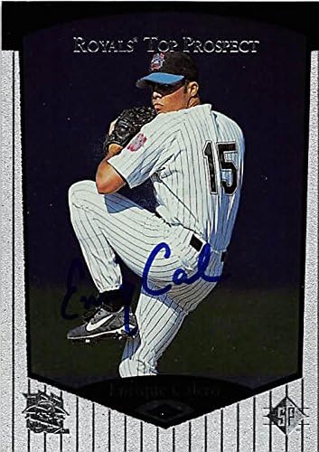Enrique Calero autogramirana bejzbol kartica 1997 Gornja paluba TOP PROSPECT 66 - MLB autogramirane bejzbol