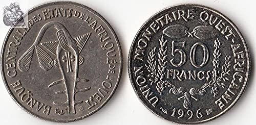 African West African 50 Franc Coin Godina nasumična kolekcija stranih novčića
