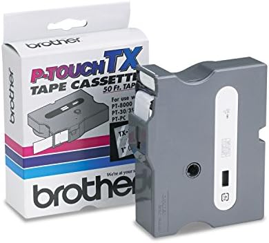 Brother P-Touch TX1551 TX Tape Cartridge za PT-8000, PT-PC, PT-30/35, 1w, White on Clear