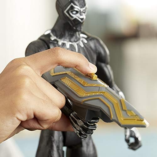 Avengers Titan Hero serija Blast Gear Deluxe Crna Panther akciona figura, 12-inčna igračka, inspirisana