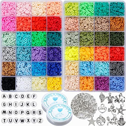 Nevjerovatno vrijeme 12000 kom komplet za izradu narukvica od glinenih perli-48 boja perle od polimerne