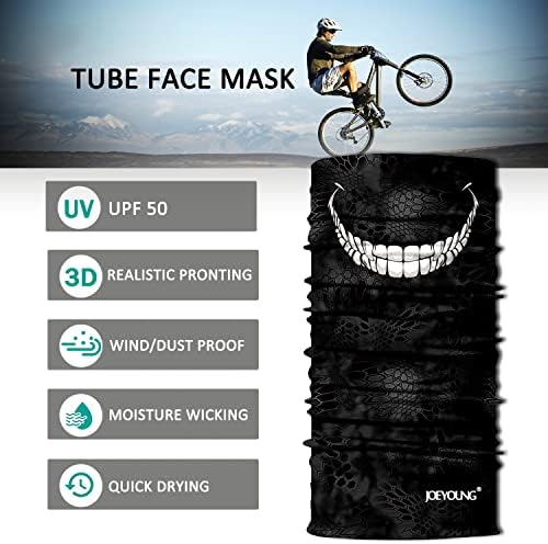 JOEYOUNG Lobanja maska za lice UV Sun prašine vrat Gaiter Bandana pokrivala za glavu motocikl