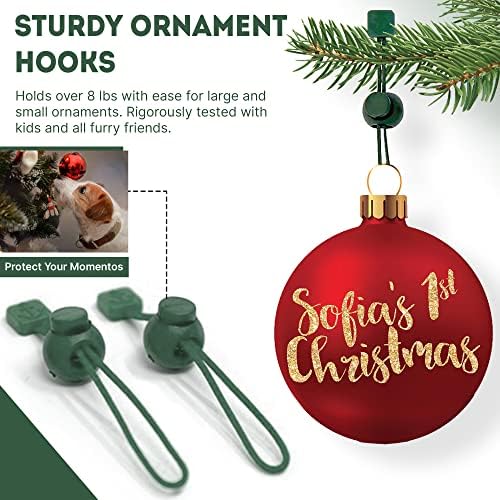 Ornament sidreni ukras za vješanje božićnih ukrasa - bez klizanja visećih kuka za Xmas - teške božićne ukrase