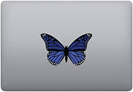 Dizajn mleka Dizajn prekrasan plavi monarh leptir od 4 inča pune vinilne naljepnice