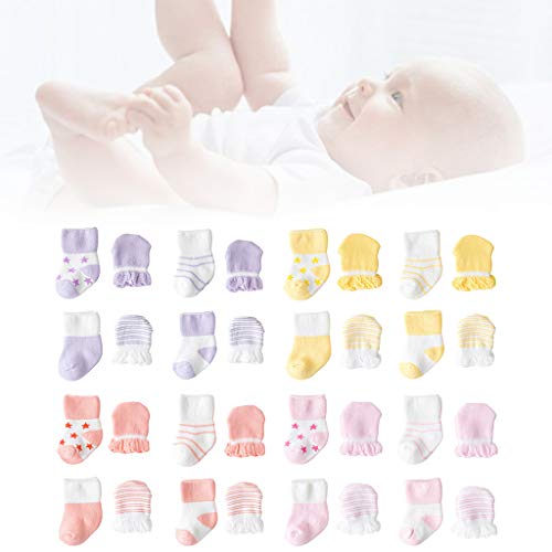 Sterose 4 para / set baby novorođenčad rukavice rukavice protiv oštaka prozračne rukavice