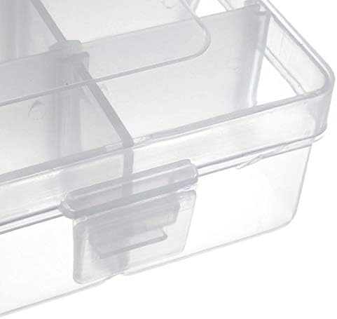 Uxcell komponent kutija - plastična podesiva 36 rešetki elektronički komponentni kontejneri za alate Clear