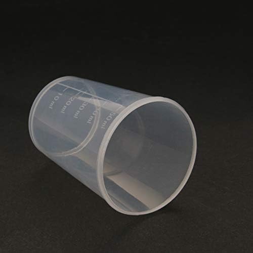 4kom 50ml PP plastične čaše, niske forme za merenje tečnosti diplomirane višenamjenske čaše za mešanje prozirna