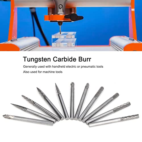 Eujgoov 20pcs Tungsten Carbide Burr set za burre Cone End Mills Machines Alati za mašine 18in