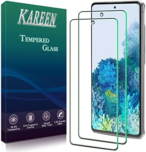 KAREEN [2 paket zaštitnik ekrana za Samsung Galaxy S20 FE, Galaxy S20 FE 5G kaljeno staklo, podržava čitač