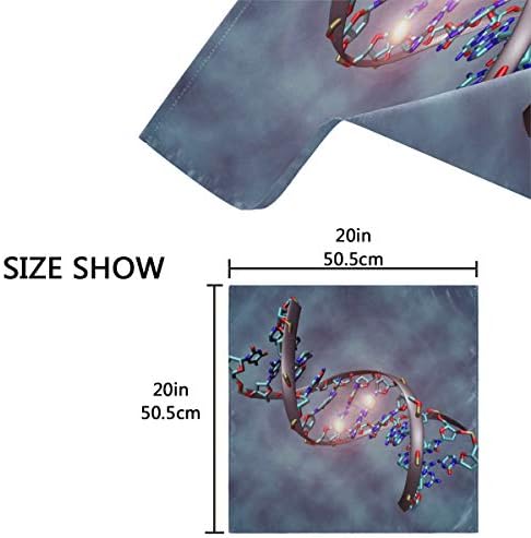 ENEVOTX Dekorativne salvete apstrakcija 3D DNK struktura molekula genetski kamp koktel salvete 20 x 20 inča