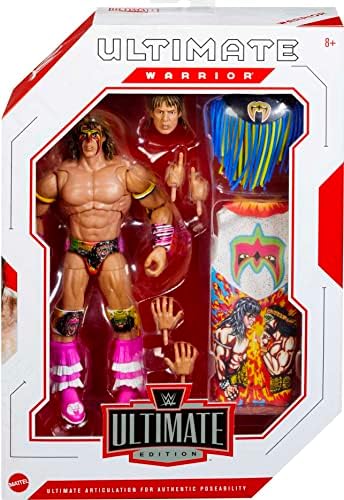 Mattel WWE Warrior Ultimate Edition akciona figura sa izmjenjivim priborom, artikulacijom i detaljima sličnim