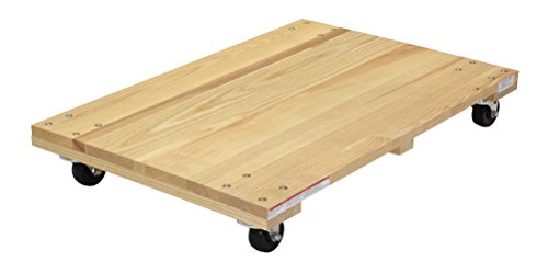 Vestil HDOS-2436-9-NM tvrdo drvo Dolly Solid Deck, 24 x 36, Tan
