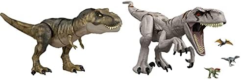 ​Jurassic World Dominion Dinosaurus T Rex igračka, Thrash ' N Devour Tyrannosaurus Rex akciona figura sa