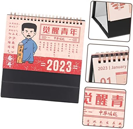 TOFCICU 2023 Kalendar kineski dekor Pokloni za ured Chrismas Pokloni Mjesečna desk jastučić za kalendar