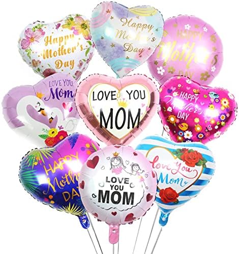 Roblue 9kom Majčin dan Party baloni majke dan dekoracije folija srce okrugli baloni Te Amo Mamá baloni 18