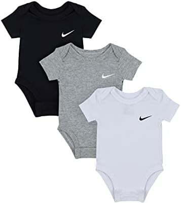 Nike novorođenčad kratkih rukava Bodysuits 3 pakovanje