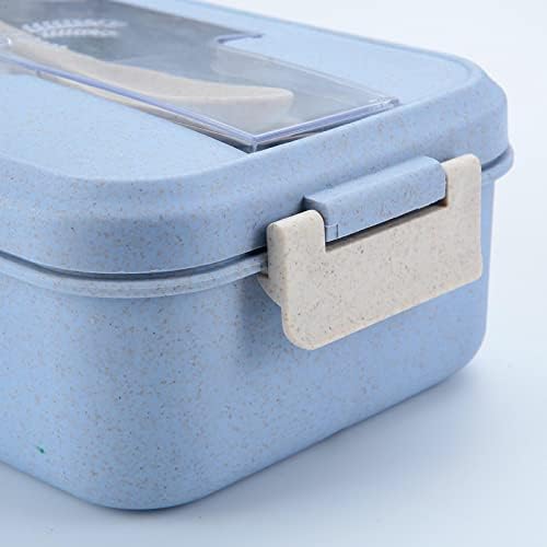 Oloma pšenična slamna izolacija bento kutija Set posuđa prenosiva kutija za ručak zapečaćena kutija za ručak
