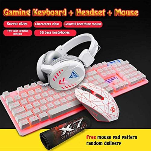 Gaming Keyboard, USB Keyboard Set Gaming Mouse računar Backlight slušalice vodootporne Gaming slušalice