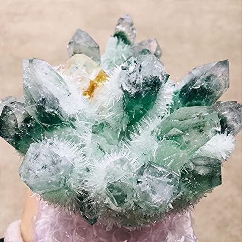 Izlečenje kristalno prirodno zeleni ghost fantom kvarcni kristalni kasut rock kamenje i kristali mineralni