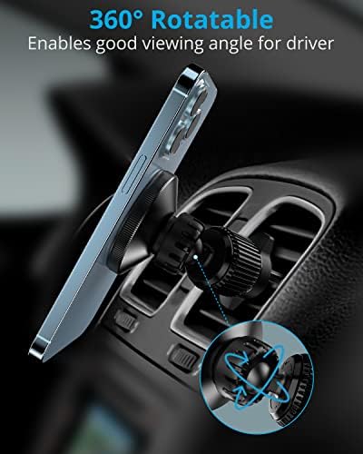 SUPMEGA Magnetic Car Vent nosač za telefon, dizajniran za MagSafe, 360° podesiv držač telefona sa jakim