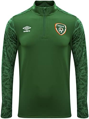 Umbro muške 2020 Irska dugih rukava 1/4 Zip pulover vrh, borove zelene boje