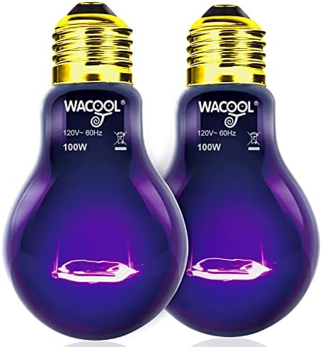 WACOOL 2Pack grijaće žarulje, 100W noćne žarulje za gmižene žarulje za gmizave i vodozemce, simuliraju prirodu