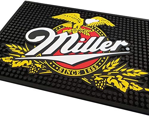 Miller originalni nacrt piva pravougaoni bar Mat Spill Mat Rail Drip Mat - 20.5 x 8.25