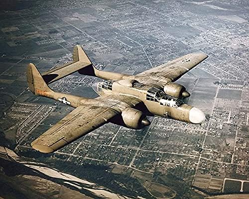 P-61 Crna udovica u letu US Air Force 11x14 Silver halogenide Photo Print