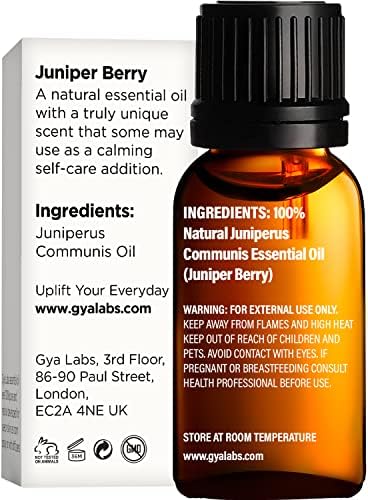 Gya Labs Juniper Berry Eterično ulje za difuzor - prirodna terapeutska klasa Juniper eterične ulje