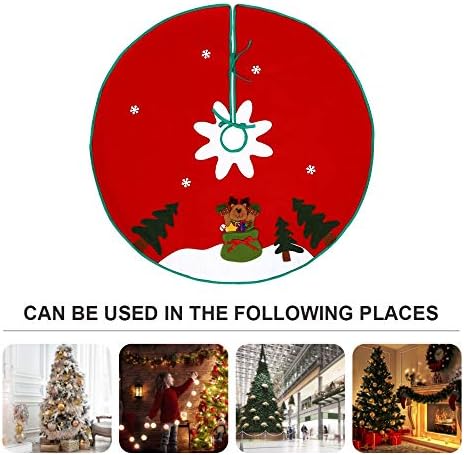 RTFGJ Christmas Drvo ukrasi Božićna suknja od drva 40 inčna netkana Xmas Tree suknja Ornament Osnovni pokrov