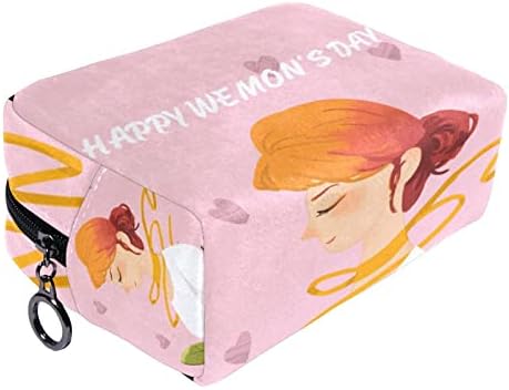 Kozmetičke vrećice za žene, torbe torbice šminkeri organizator za skladištenje šminke djevojke, sretan dan