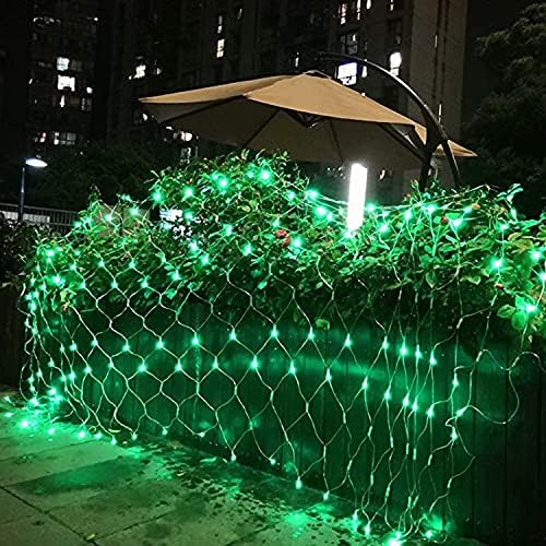 LED bajka svjetla Twinkle Net Light Firefly zvjezdani super svijetli 8 režimi osvjetljenja Regulator Božićno drvce Vjenčana zabava Vrtni dvorište Lawn Diktafona za zavjese