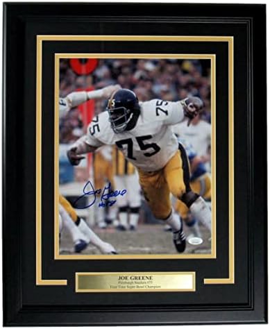 Joe Greene Hof Steelers potpisan / Upisan 11x14 Photo Framed JSA 164028 - autogramene NFL fotografije