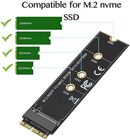 Willhom M. 2 NVME SSD konvertit Adapter kartica za nadogradnju MacBook Air