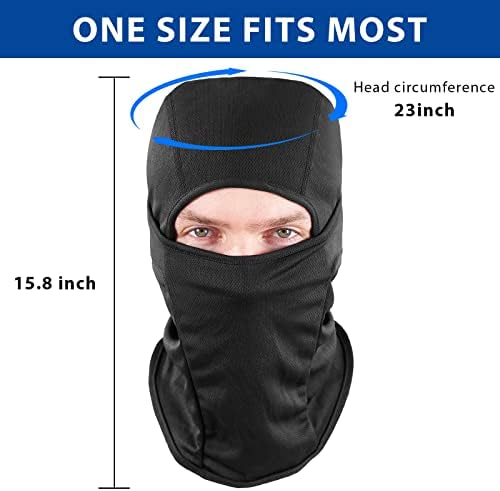 SHEVERCH skijaška maska za muškarce žene Balaclava maska za lice prozračna UV zaštita fudbal trčanje vožnja