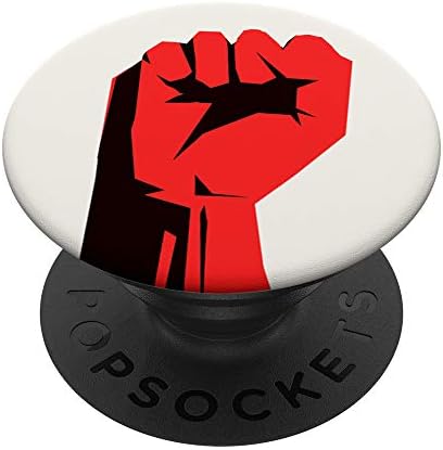 Comrade Detective Fist White PopSockets Stand for Smartphones & amp; Tablets PopSockets PopGrip: Swappable