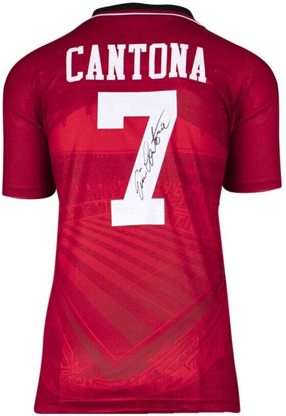 Eric Cantona potpisao majicu Manchester United - 1996, dom, broj 7 Autogram - nogometni dresovi autografa