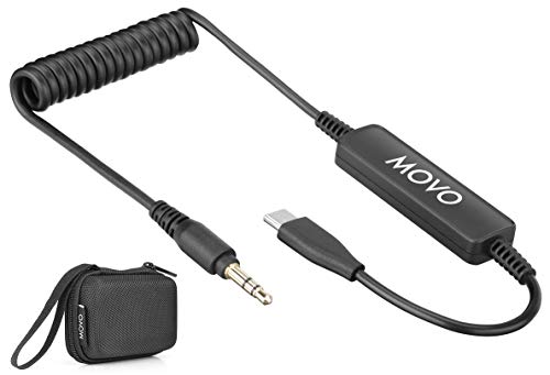 MOVO TCB4 USB tip-c do 3,5 mm muški TRS mikrofonski kabl - kompatibilan sa iPad Pro, Samsung Galaxy, LG,