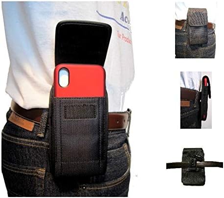 MGBCA najlonska torba za mobitel za iPhone XS max, siguran držač za klip za kaiš za kaiš, uklapa se s tankim