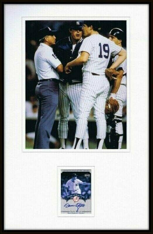 Dave Righetti potpisao je uokviren 11x17 foto prikaz Uda Yankees W / Lou Piniella - AUTOGREME MLB Photos