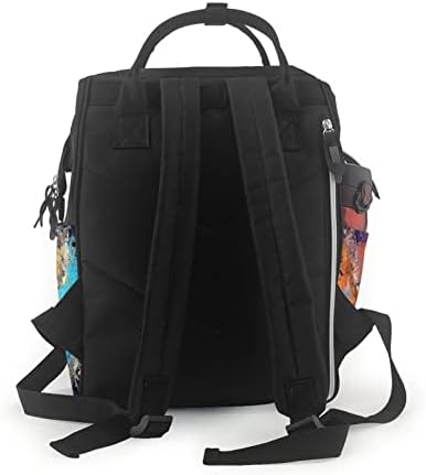 Ruksaci koji mijenjaju pelene za mamu apstraktno-bojanje-boja-bojevši putničke torbe za torbe za ručni paket