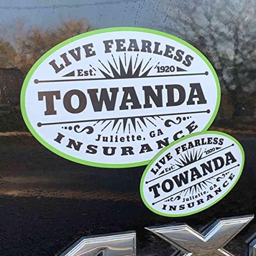 Towanda Live Neustrašivi - Premium naljepnice, magneti - 6 u naljepnici automobila - 3-pakovanje = uštedite