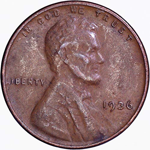 1936 Lincoln pšenica Cent 1c vrlo dobro