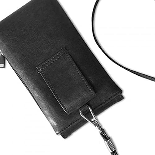 Leopard feather Design Telefon novčanik torbica Viseća mobilne torbice Crni džep