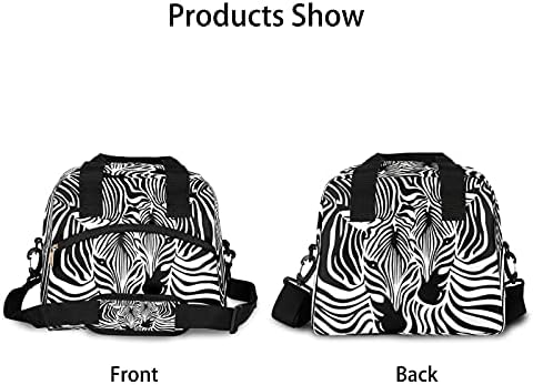Izolovana torba za ručak za žene/muškarce Zebra Skin - nepropusna hladnjača za ručak sa podesivom naramenicom