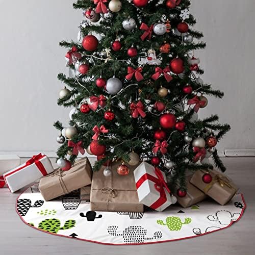 Slatka kaktusa božićna suknja čipka up božićne ukrase Xmas Tree Mat Holiday Decoration