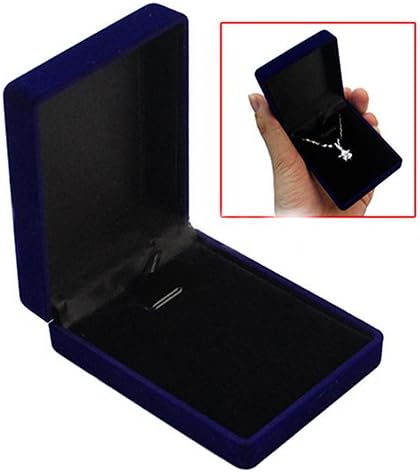 EKQW015L Modna kutija za nakit Organizator Spremnik za skladištenje i elegantna baršuna za ogrlica ogrlica