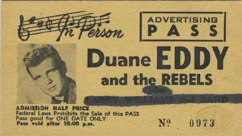 Duane Eddy 1958 Tour Neied koncert ulaznica