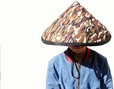 Wzhong Hong smiješni šeširi za zabavu Konusni šešir-šeširi za farmere od pirinča-kostimski šeširi za zabavu-Crni