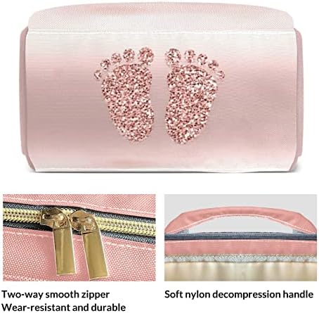 Xiucoo ružičaste prstene noge pelene za pelene po mjeri naziva ruksaka personalizirana baba za torbe za